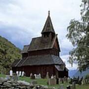 Urnes Stave Church. 12th-13th C Poster
