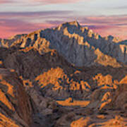Usa, California View Of Lone Pine Peak Poster