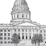 Utah State Capitol Poster