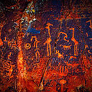 V-bar-v Petroglyphs Poster