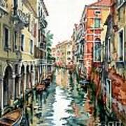 Venetian Canal Vii Poster
