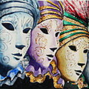 Venetian Masks Poster