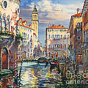 Venice Before Sunset Poster