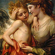 Venus Consoling Cupid Stung By A Bee Poster