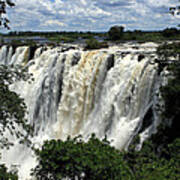 Victoria Falls On The Zambezi River Poster