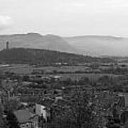 View Of Countryside And Wallace Monument Poster