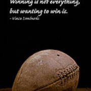 Vince Lombardi On Winning Poster