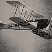 Vintage 1917 Curtiss Jn-4d Jenny Flying Poster