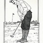 Vintage Golfer Poster