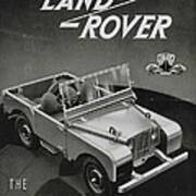 Vintage Land Rover Advert Poster