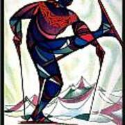 Vintage Ski Colorado Travel Poster Poster