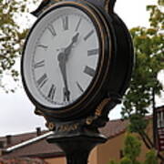 Vintage Town Clock In Historic Railroad Square District Santa Rosa California 5d25883 Poster