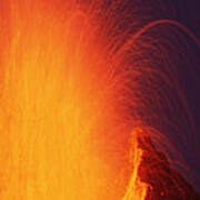 Volcanic Eruption February 1995 Poster