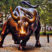 Wall Street Bull Poster