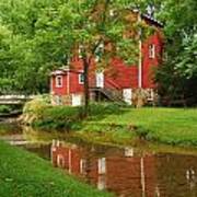 Wallace Cross Grist Mill Reflections Poster