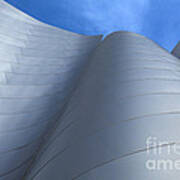 Walt Disney Concert Hall Architecture Los Angeles California Abstract Poster