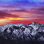 Wasatch Sunrise 2x1 Poster
