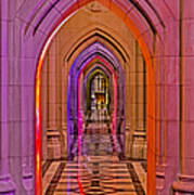 Washington Cathedral Light Show Poster