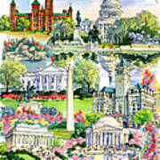 Washington Dc Painting Poster