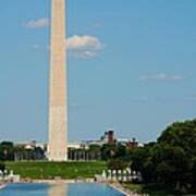 Washington Monument Reflection Poster