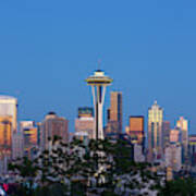 Washington State, Seattle, Skyline View Poster