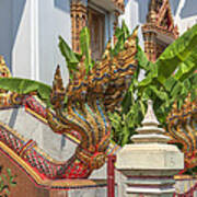 Wat Dokmai Phra Ubosot Stair Naga Dthb1783 Poster