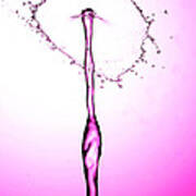 Water Drops Collision Liquid Art 22 Poster