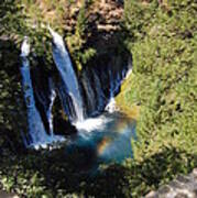 Waterfall And Rainbow 2 Poster