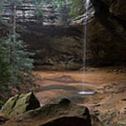 Waterfall At Ash Cave Poster