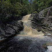 Waterfall On Big Run River Stream Poster