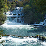 Waterfalls - Krka National Park - Croatia Poster