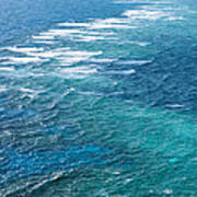 Waves Breaking On Great Barrier Reef Poster