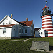 West Quoddy Lighthouse Lubec Maine Poster