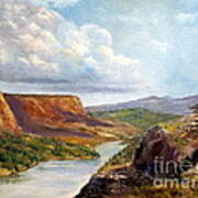 Western River Canyon Poster