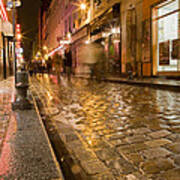 Wet Paris Street Poster