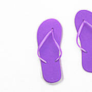 Where On Earth Is Spring - My Purple Flip Flops Are Waiting Poster