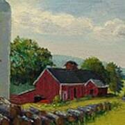 White Silo Winery Ct Poster