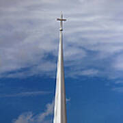 White Steeple Poster