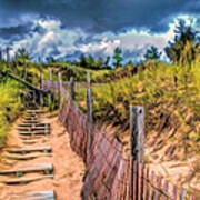 Whitefish Dunes State Park Stairs Poster