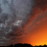 Wild Storm Clouds Over Yorkton Poster