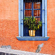 Window In San Miguel De Allende Mexico Poster