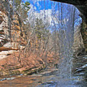 Window Of A Waterfall Poster