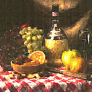 Wine And Fruit Poster