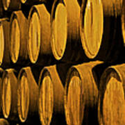 Wine Barrels Poster