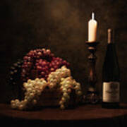 Wine Harvest Still Life Poster