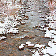 Winter Creek Scenic View Poster