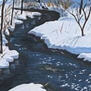 Winter On Penns Creek Poster