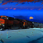 Winter On The Joint Line Of Colorado Poster