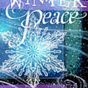 Winter Peace Greeting Poster