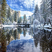 Winter Reflection At Yosemite Poster
